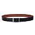 Cinto Masculino Dupla Face, Fivela Giratoria Couro Legitimo, Cor Preto e Caramelo, Ref: A010 - Imagem 1